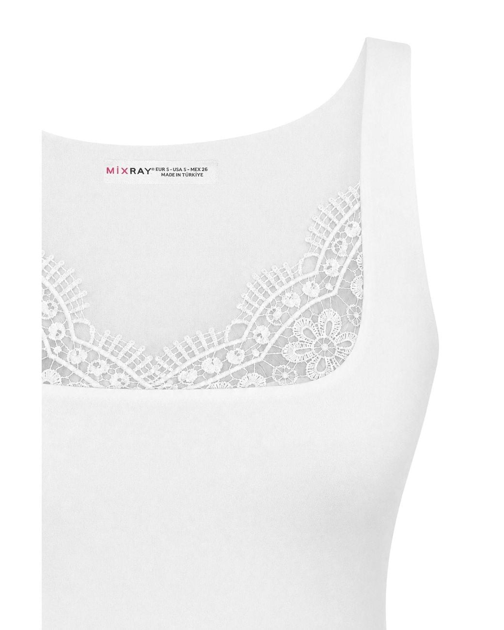 MixRay White Cotton Tank Top
