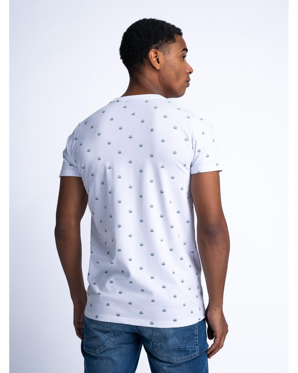 Petrol Industries All-over Print T-shirt Sundown in het White voor heren