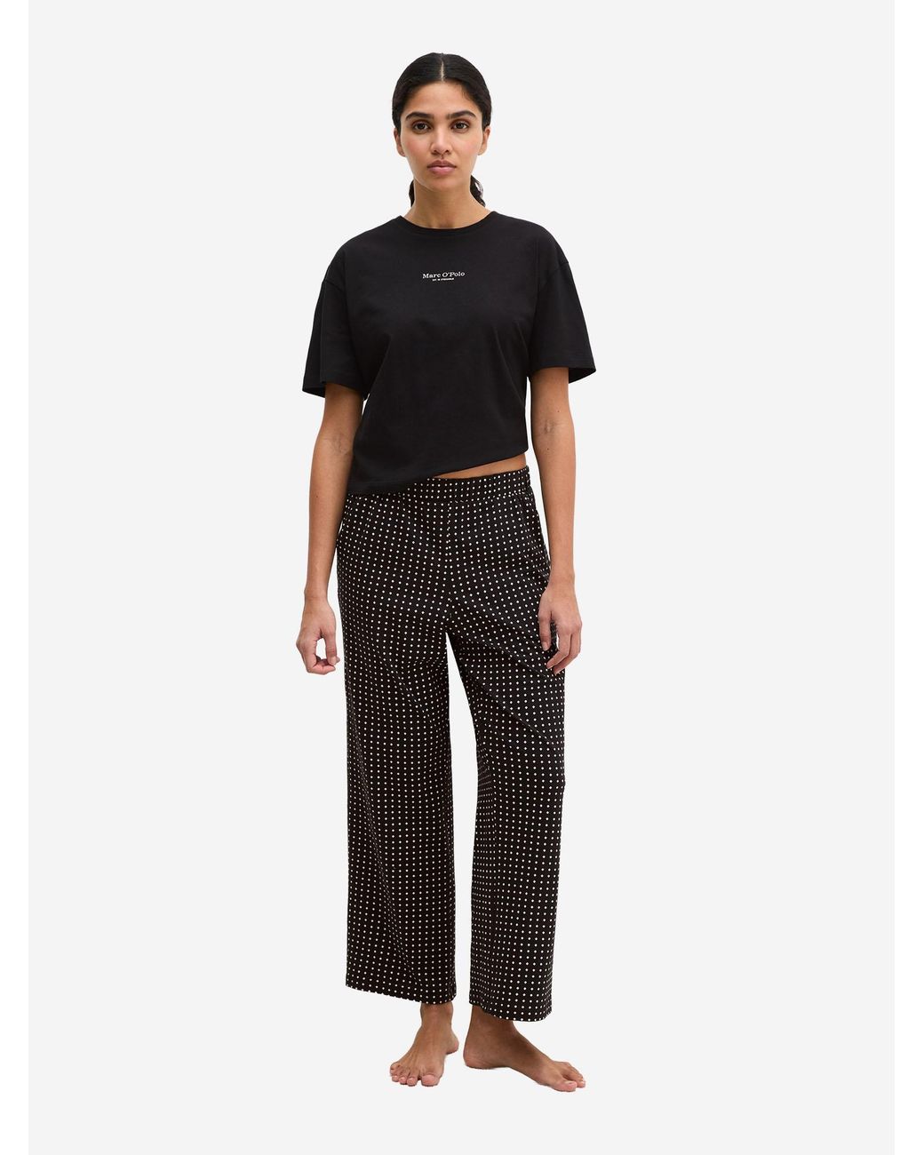 Marc O' Polo Marc O'Polo Vrouwen Pyjama Mix N Match in het Black