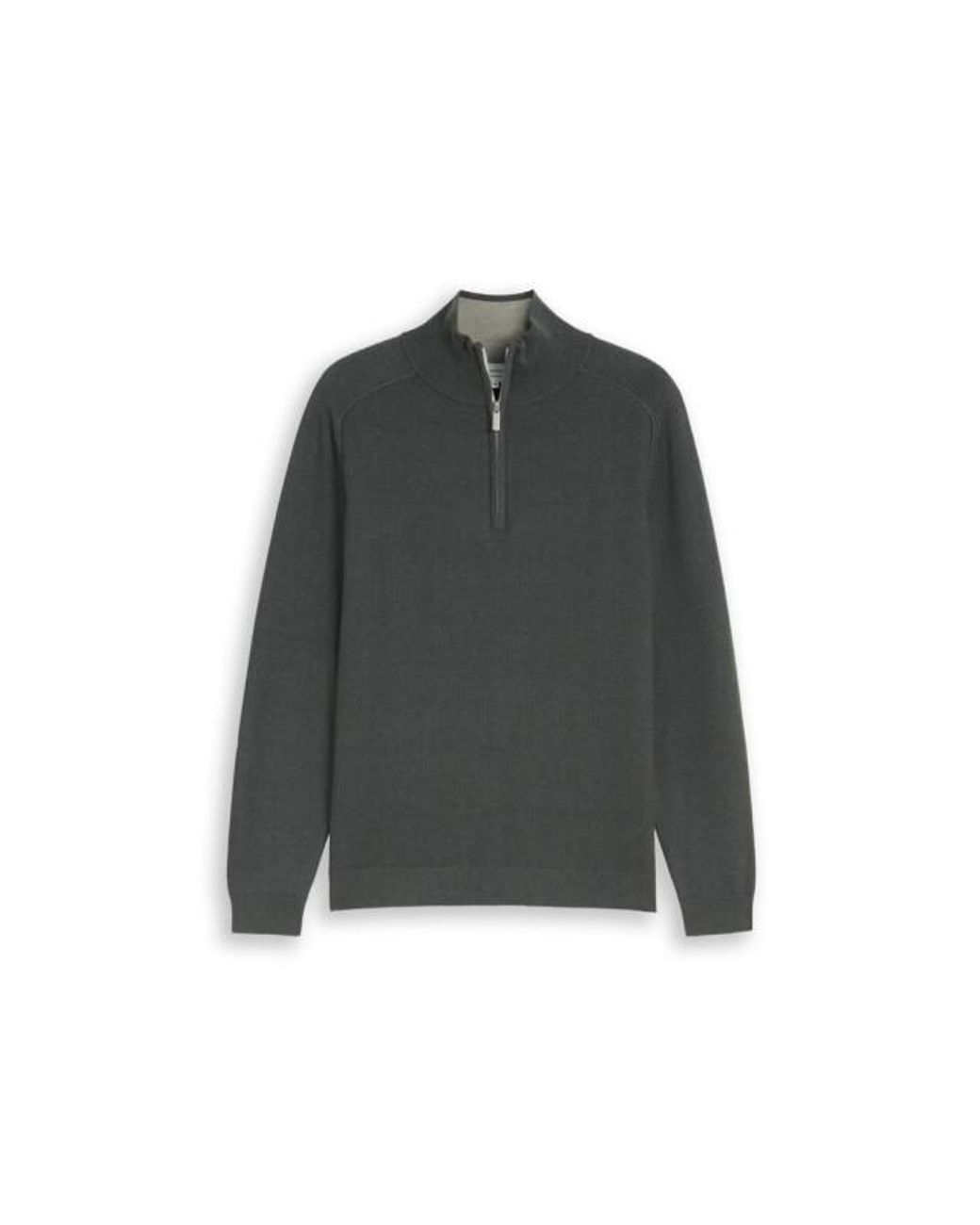 Tom Tailor Basic Trui Zip Olijf in het Gray voor heren