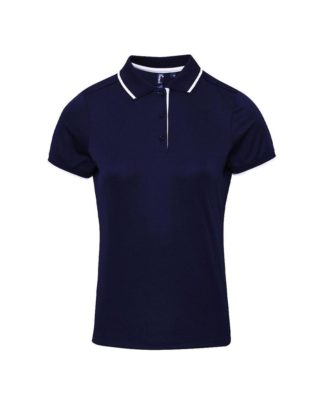 PREMIER Coolchecker Contrast Poloshirt in het Blue