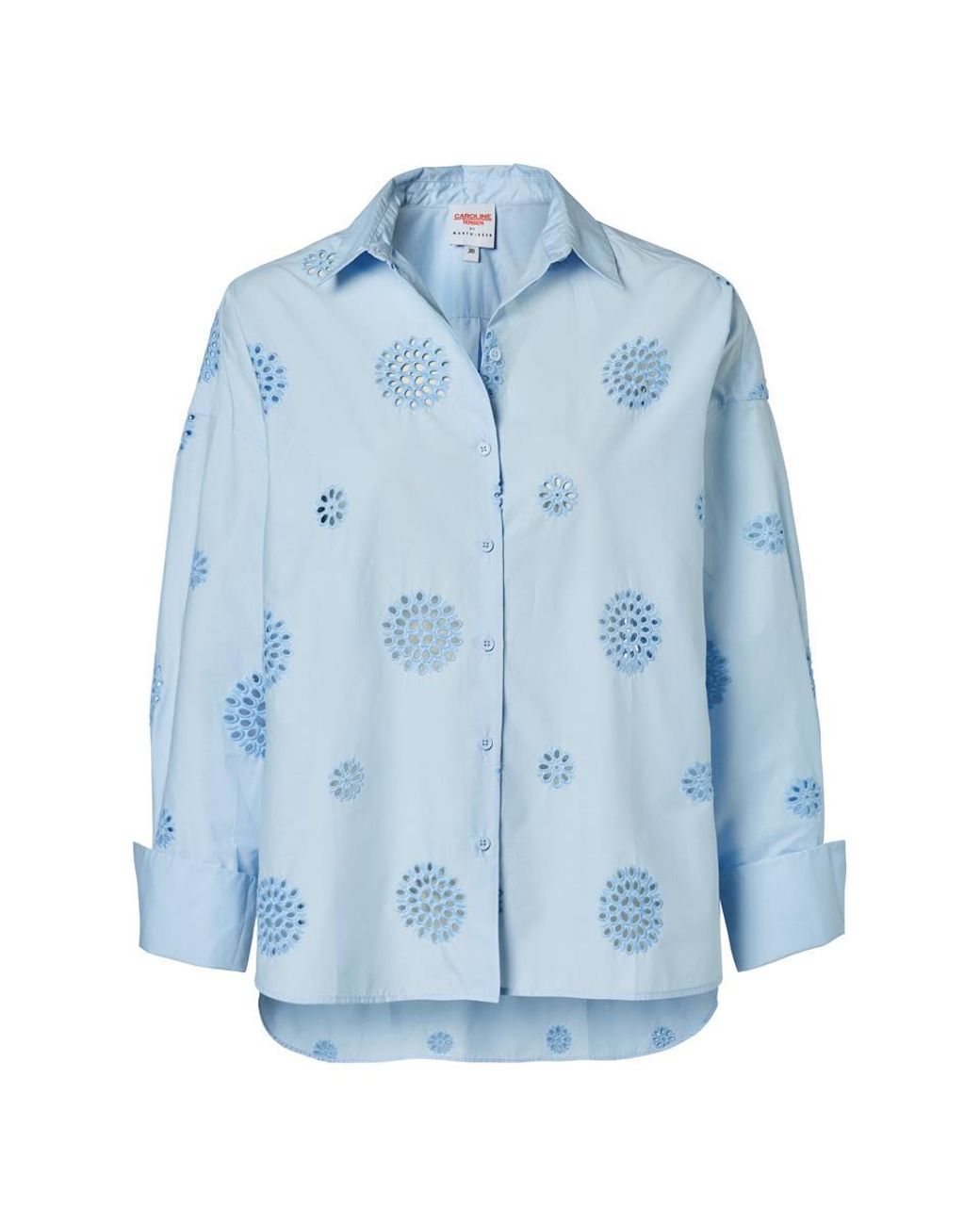 Mart Visser Caroline Tensen Notthingham Blouse Licht Blauw in het Blue