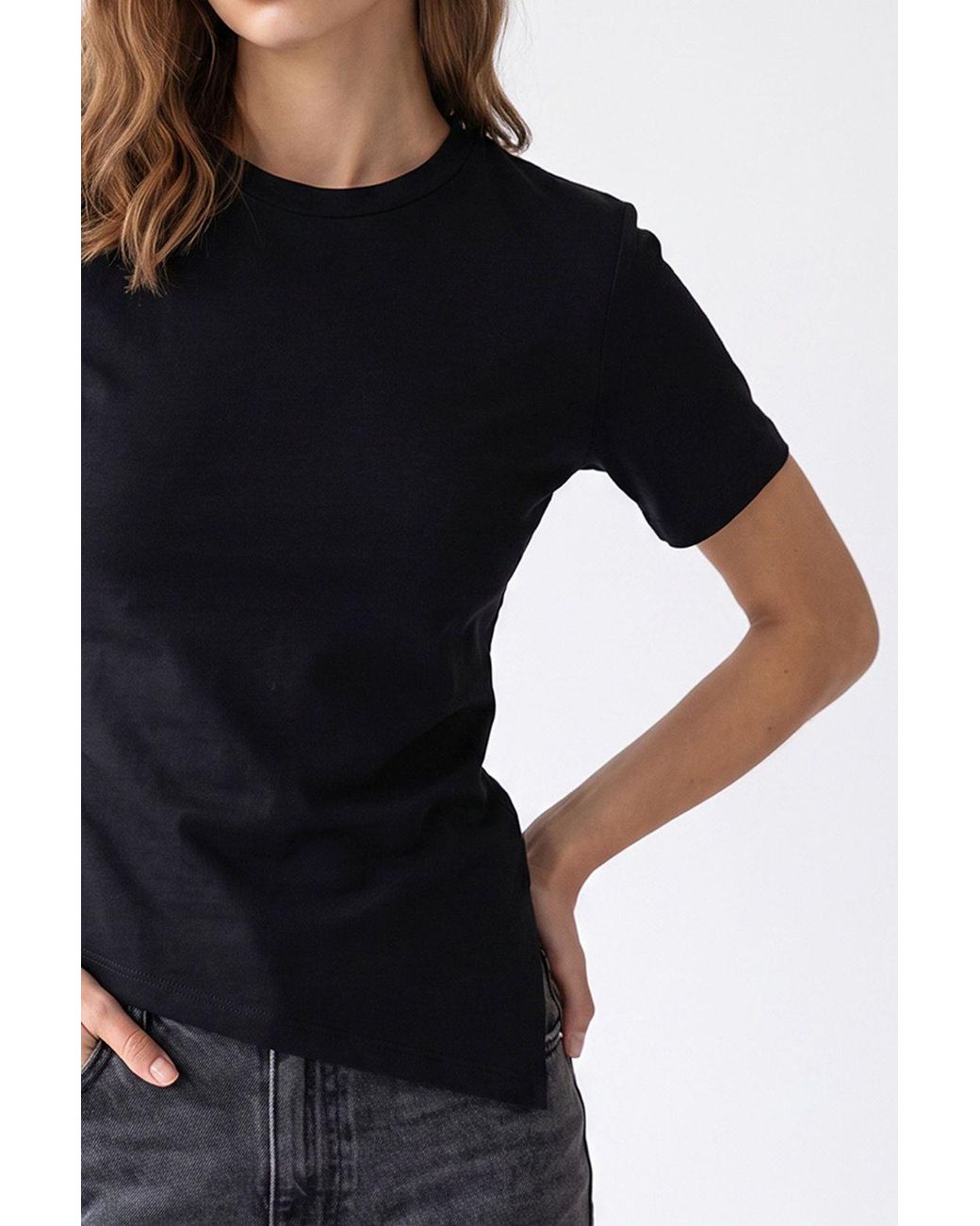 MixRay Black Baumwollbluse