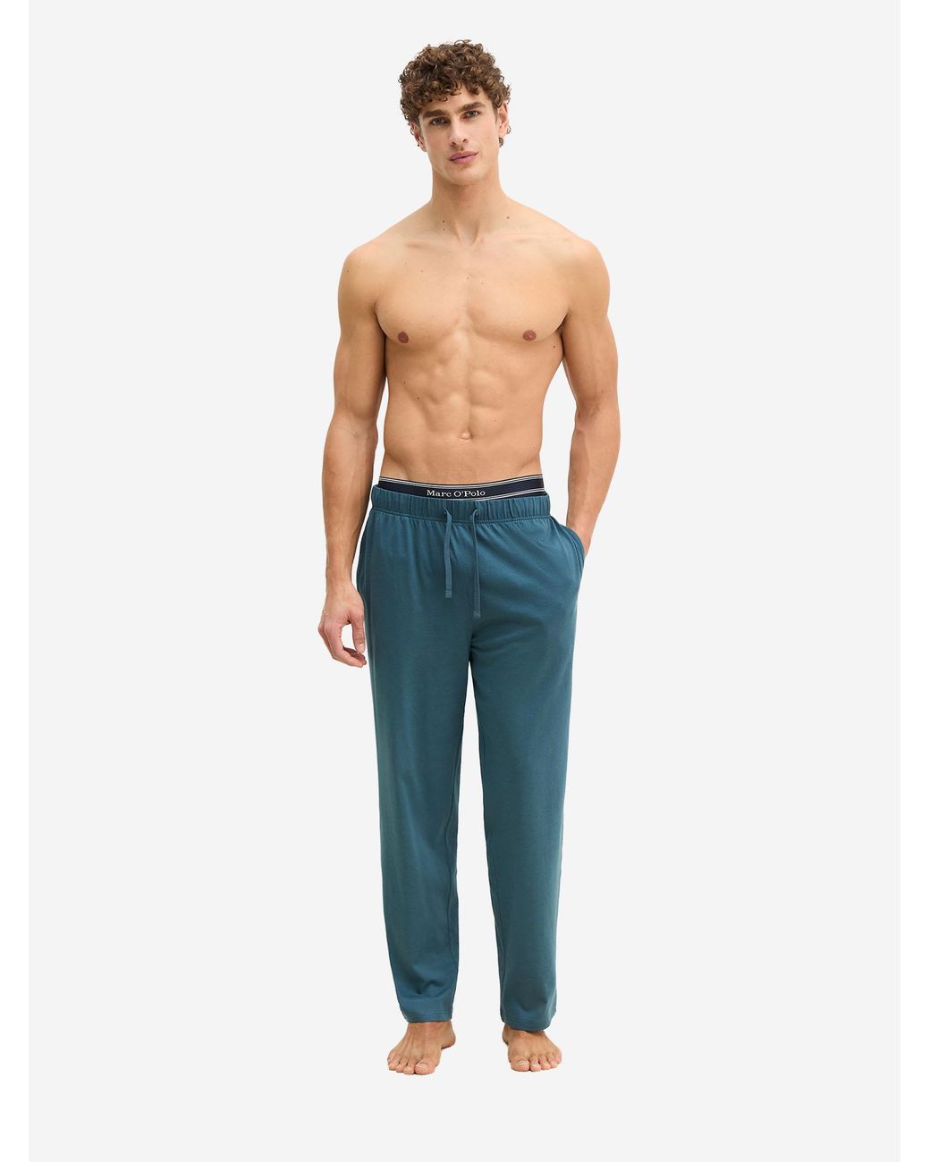 Marc O' Polo Marc O'Polo Mannen Pyjama Broek Mix N Match in het Blue voor heren