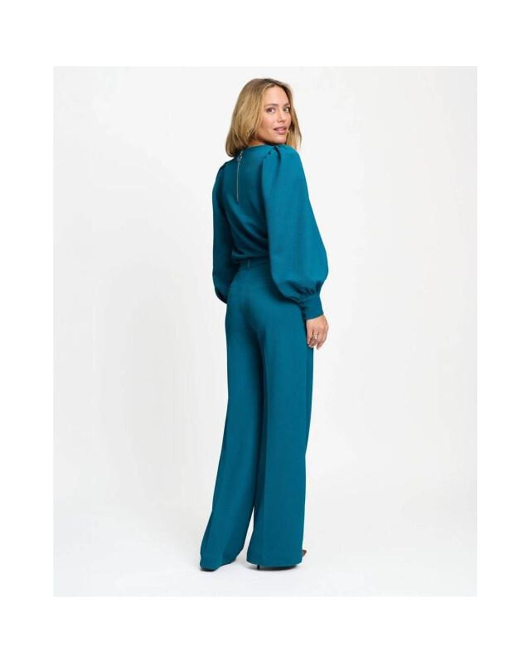 Pom Pullover Korte Mouw Sp9826 in het Blue
