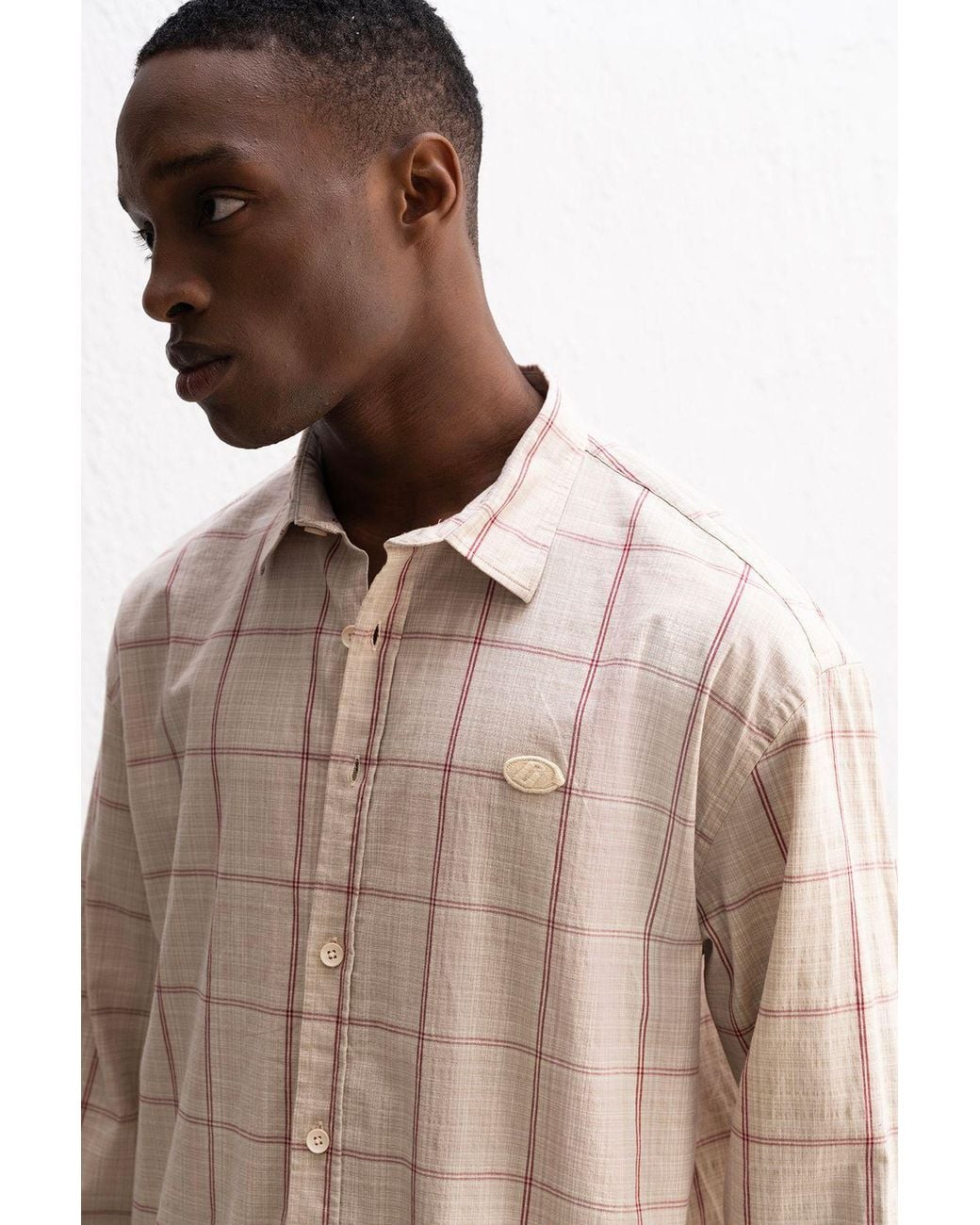 Giesto Natural Cotton Stretch Shirt for men