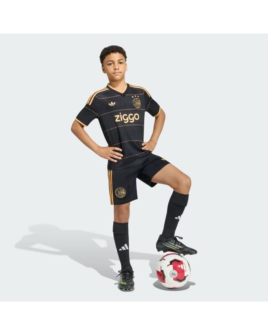 Adidas Ajax A Jsy Y Replica Wedstrijdshirt Voetbal in het Black voor heren