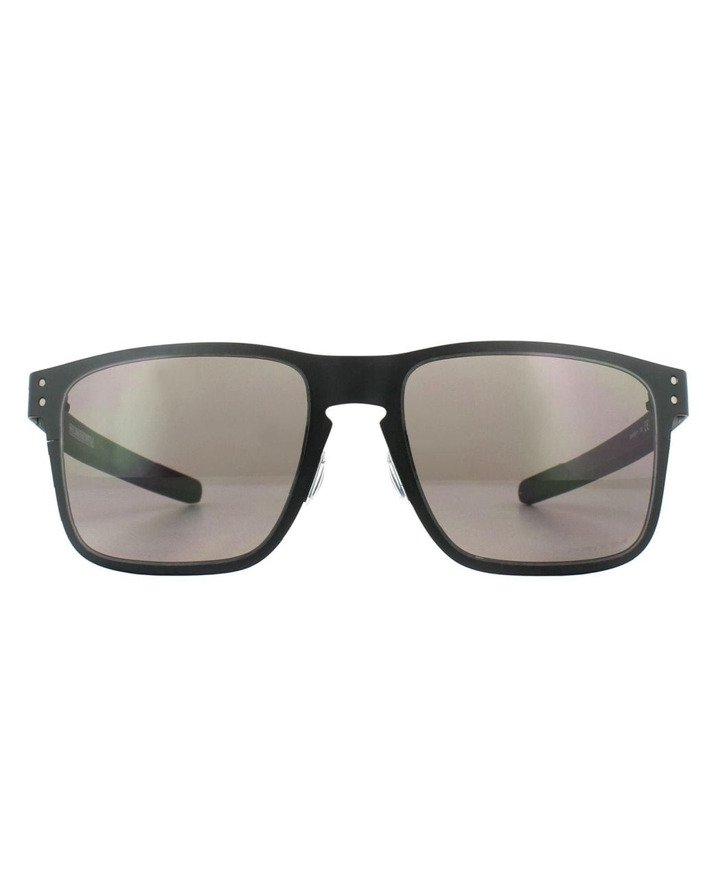 Oakley Gray Rectangle Matt Prizm Sunglasses Metal
