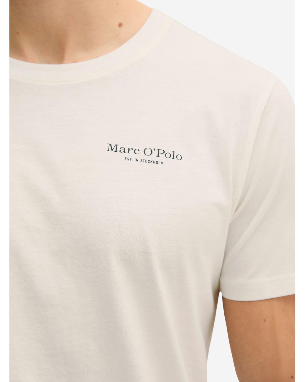 Marc O' Polo Marc O'Polo Mannen T-Shirt Mix N Match in het White voor heren