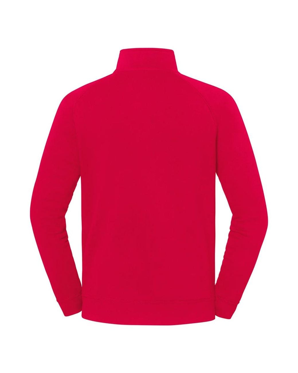 Fruit Of The Loom Red Iconic Premium Half Zip Sweatshirt for men
