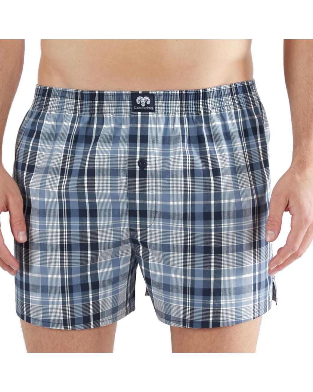 Ceceba Geweven Boxershorts in het Blue voor heren