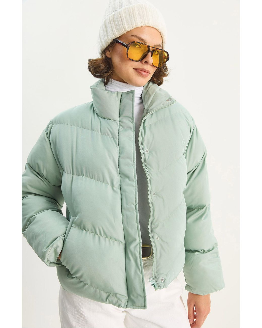 Bianco Lucci Pufferjacke in het Green