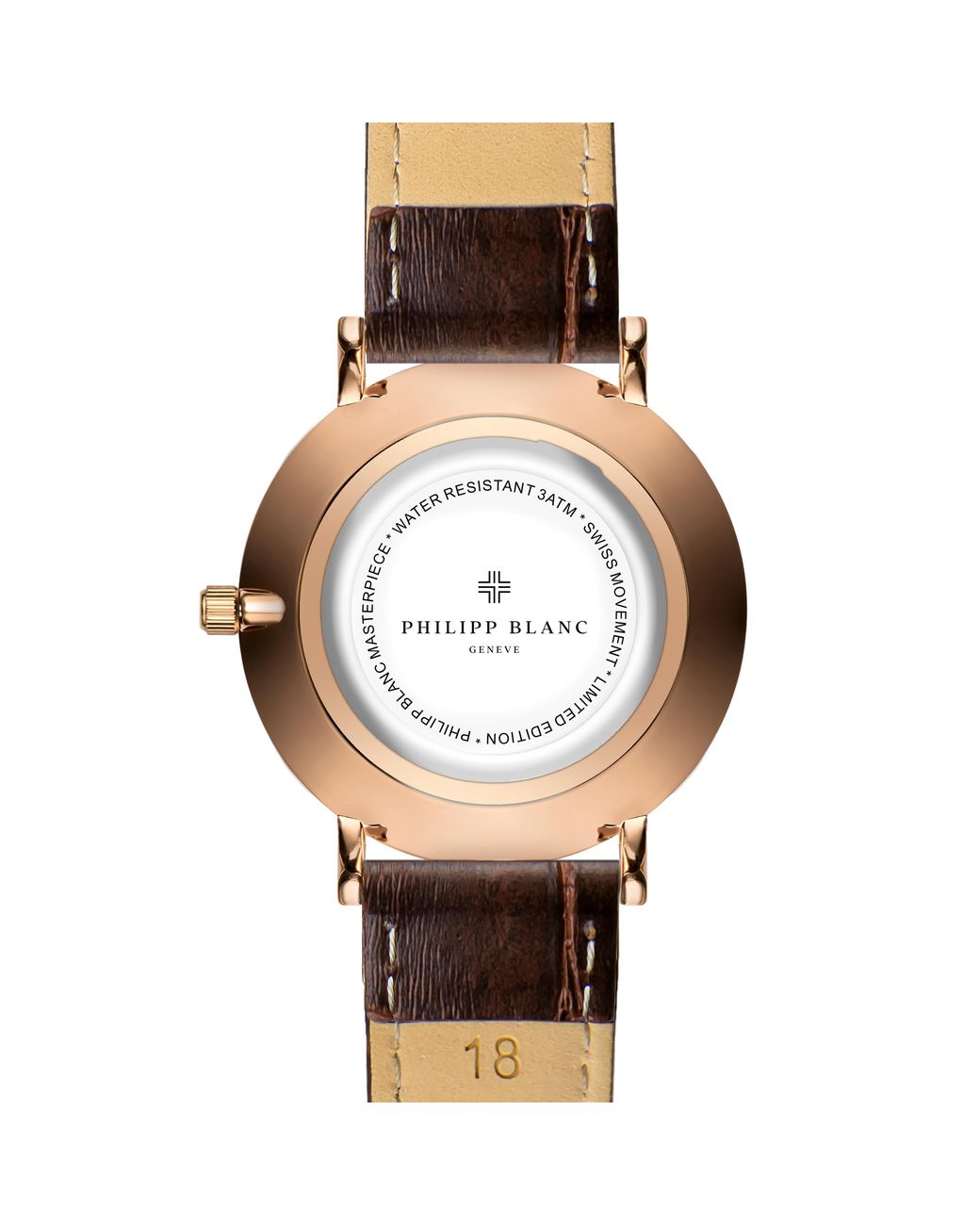 Philipp Blanc Croco Horloges in het Brown