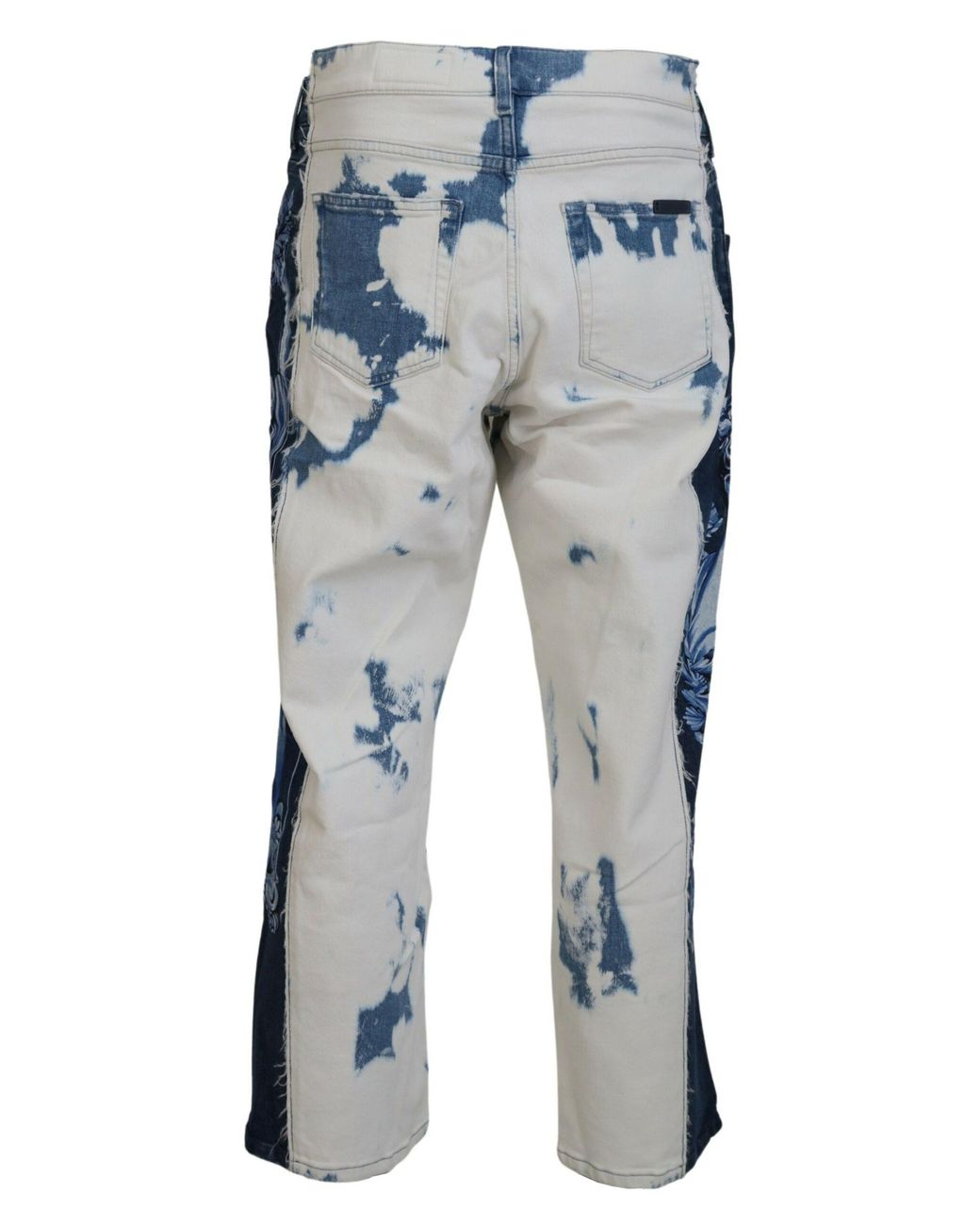 Dolce & Gabbana Dolce Gabbana Cropped Jeans Blauw- Print in het Blue voor heren