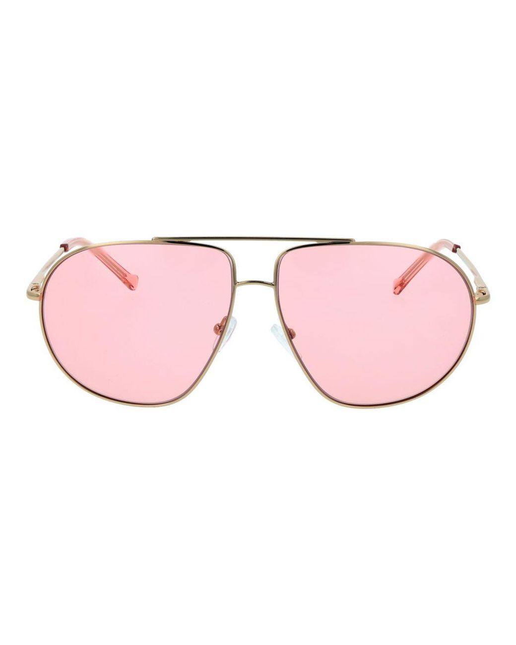 Replay Pink Gold Metal Sunglasses