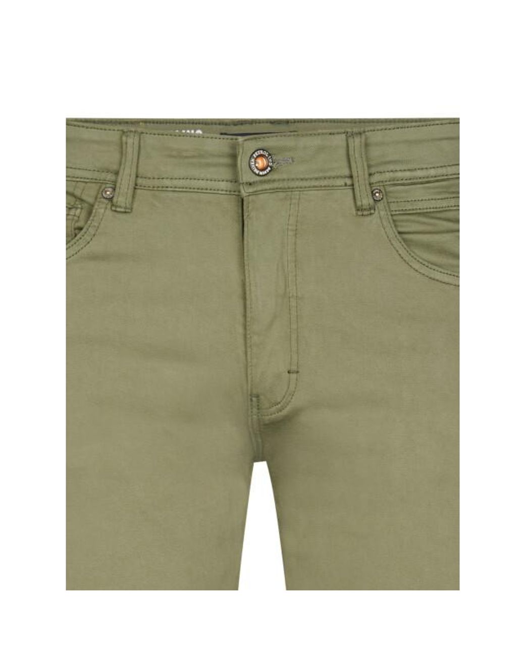 Petrol Industries Starling Coloured Denim Strai in het Green voor heren