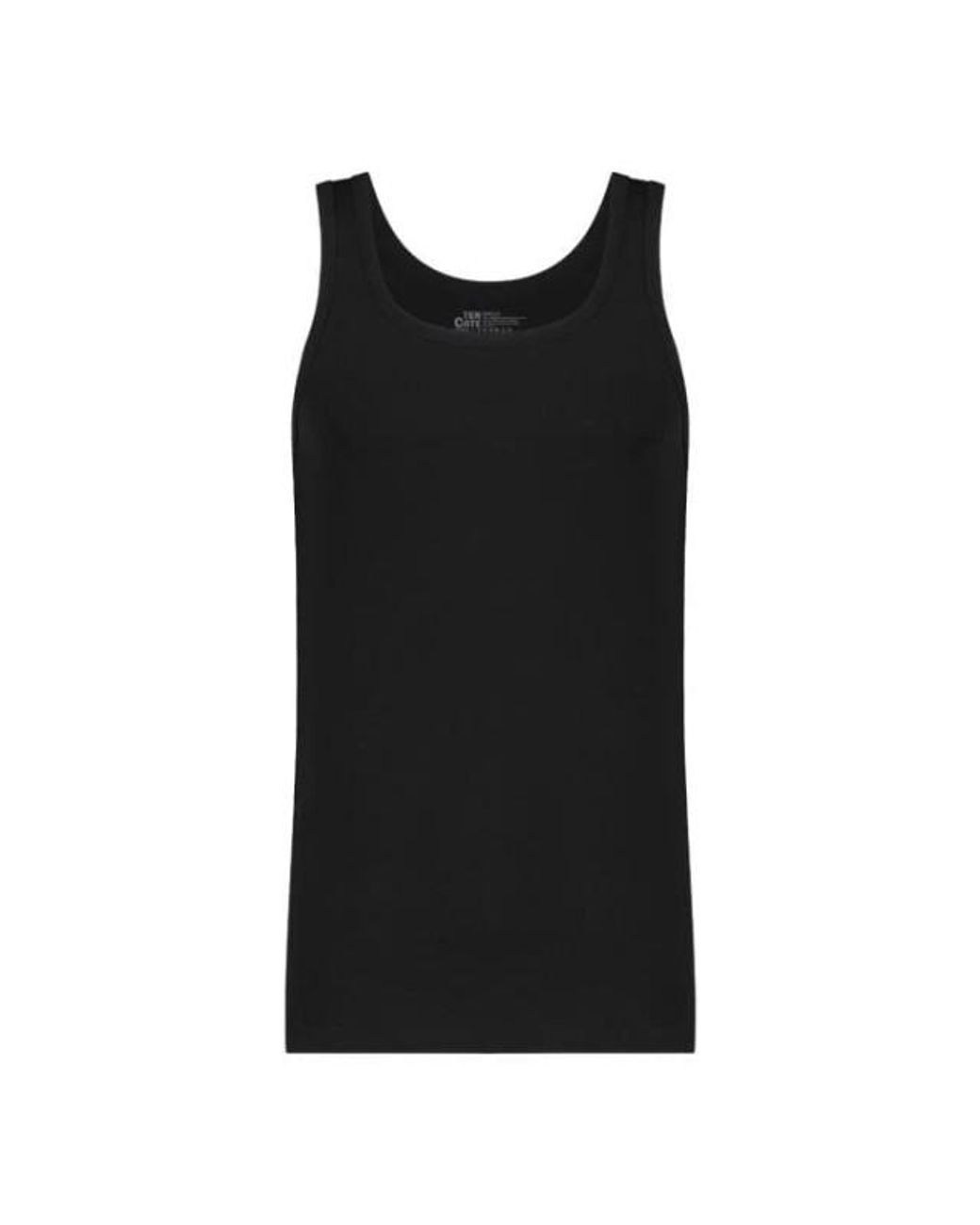 Ten Cate 32324 Basic Singlet 2-Pack in het Black voor heren