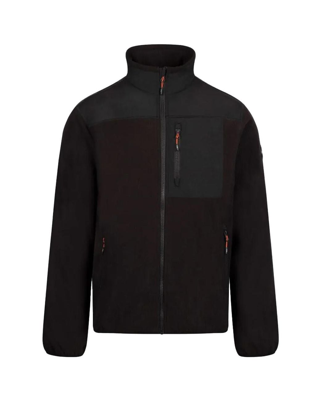 Trespass Black Lafferty Fleece Jacket for men
