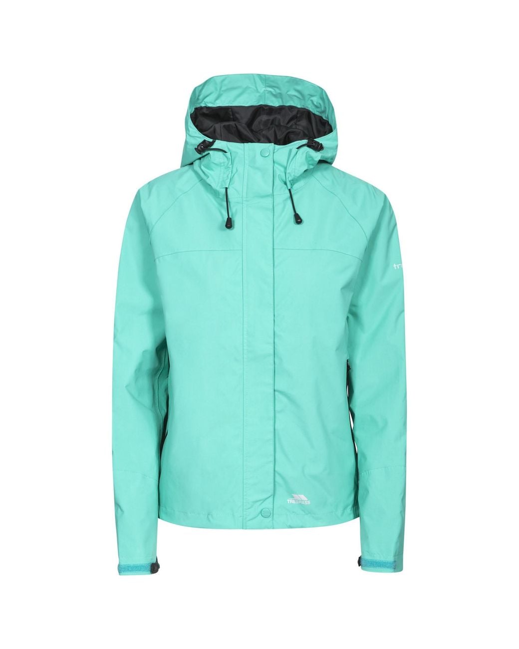 Trespass Blue Ladies Miyake Hooded Waterproof Jacket