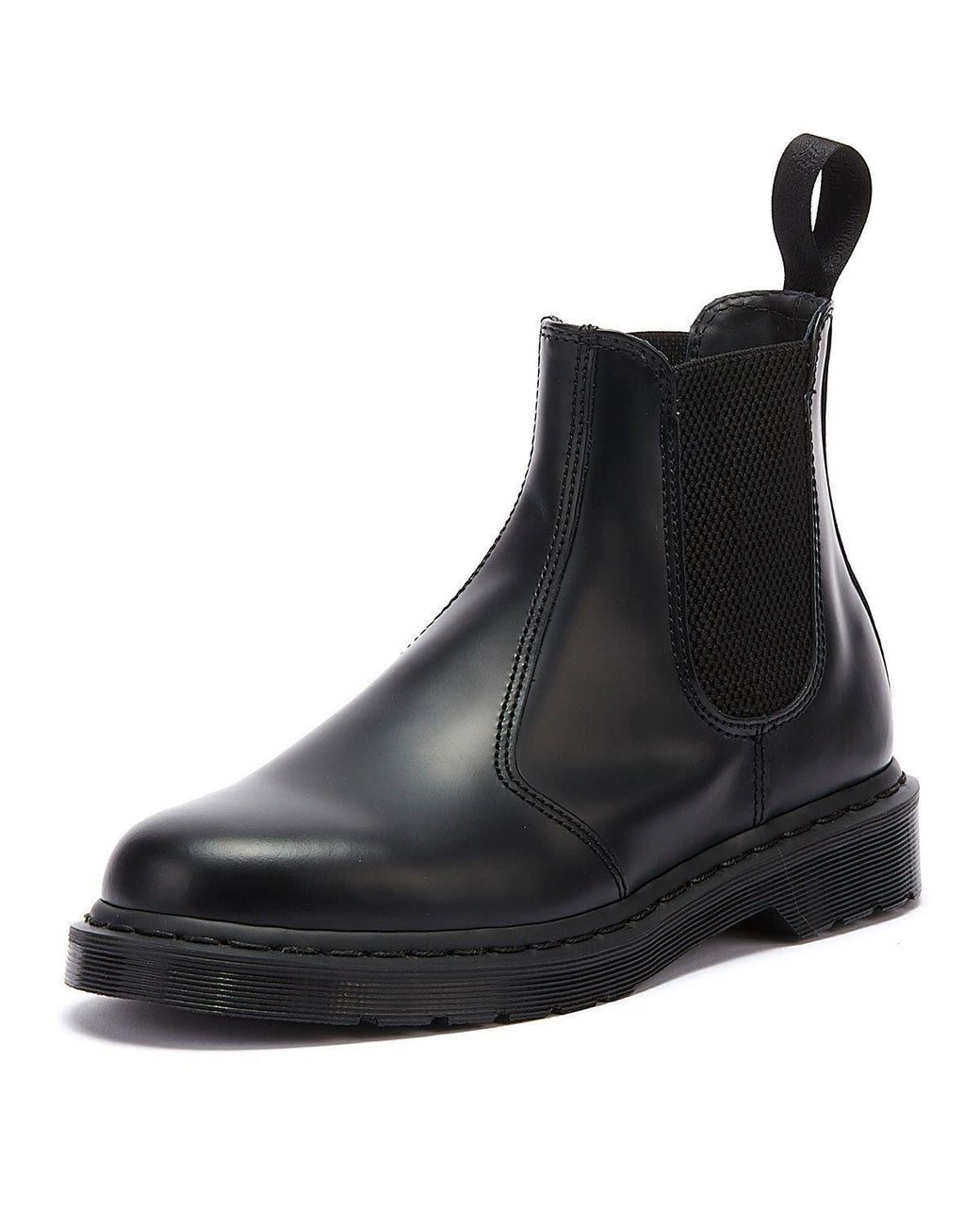 Dr. Martens Shop Voor 2976 Gladleren Mono Zwarte Laarzen in het Black