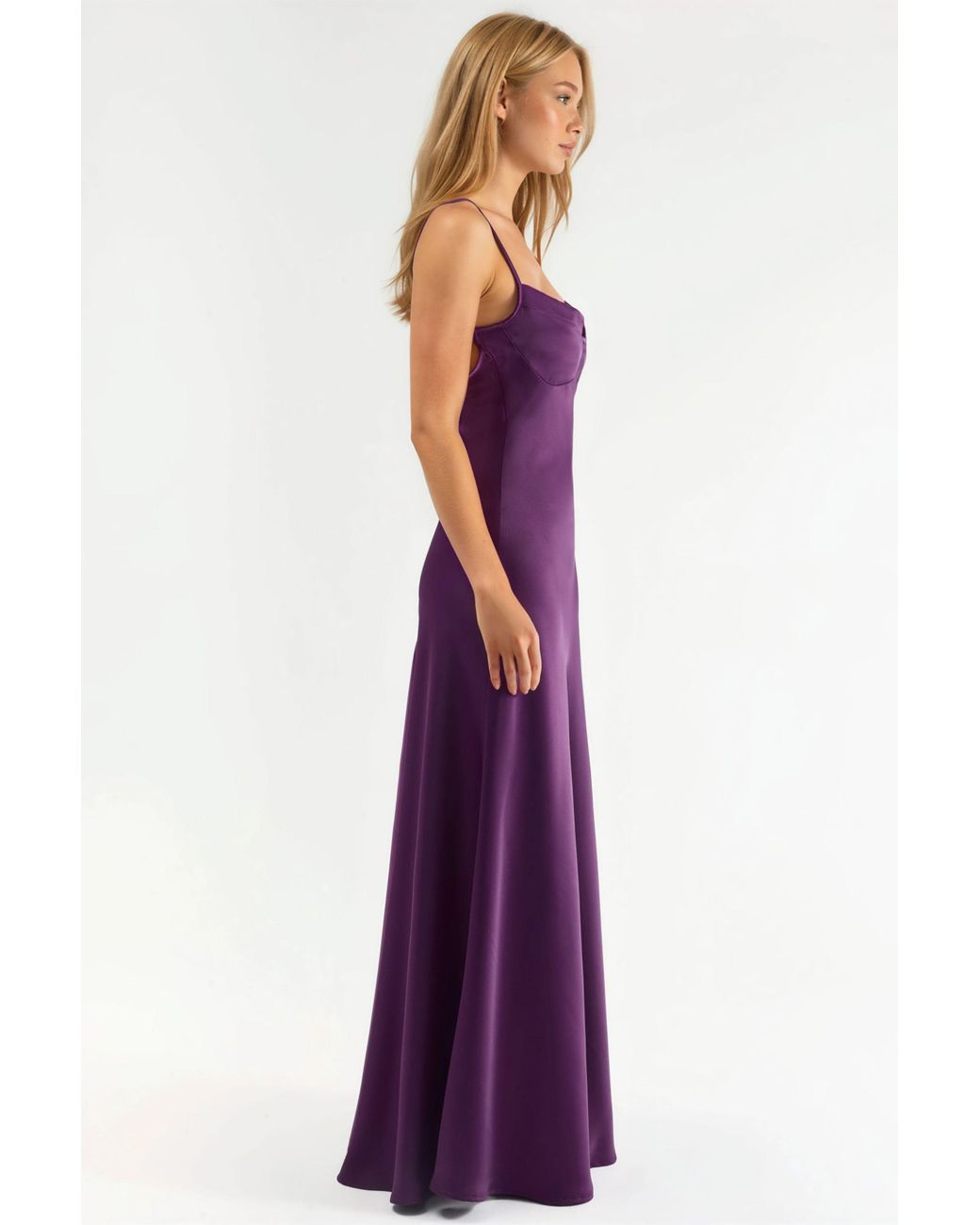 Hiccup Purple Cut-Out Detailed Maxi Dress