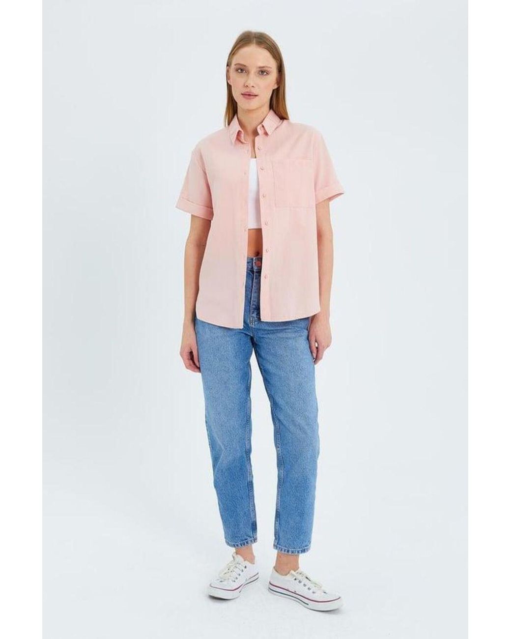 MixRay Multicolor Short Sleeve Shirt With Pockets