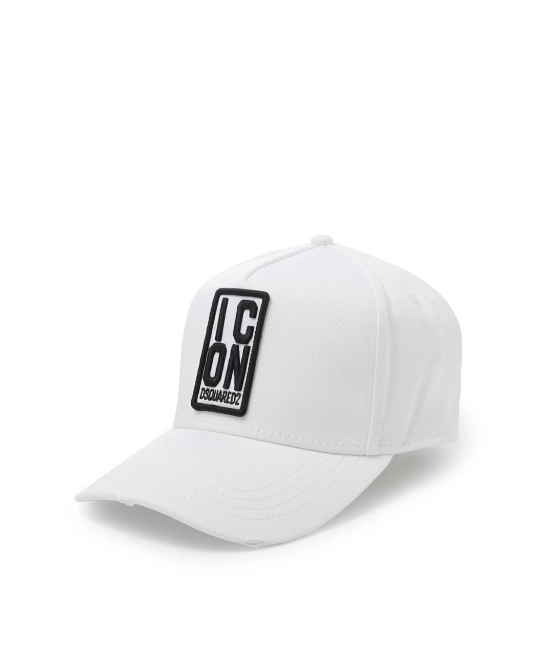 DSquared² Be Icon Logo Baseball Cap in het White voor heren