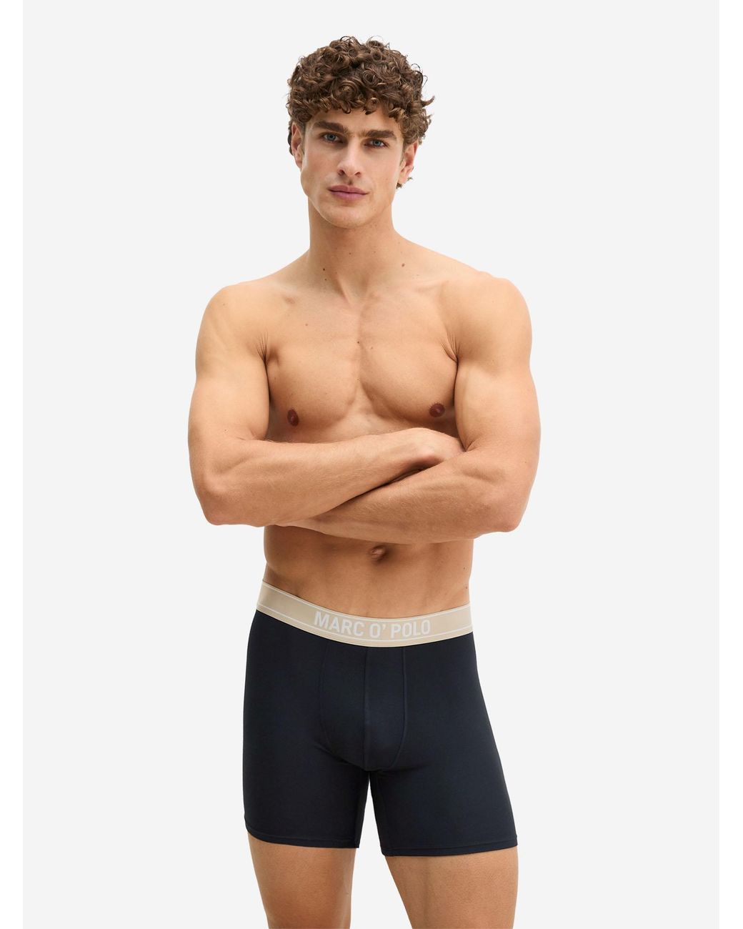 Marc O' Polo Marc O'Polo Mannen Lange Boxer Modal in het Black voor heren