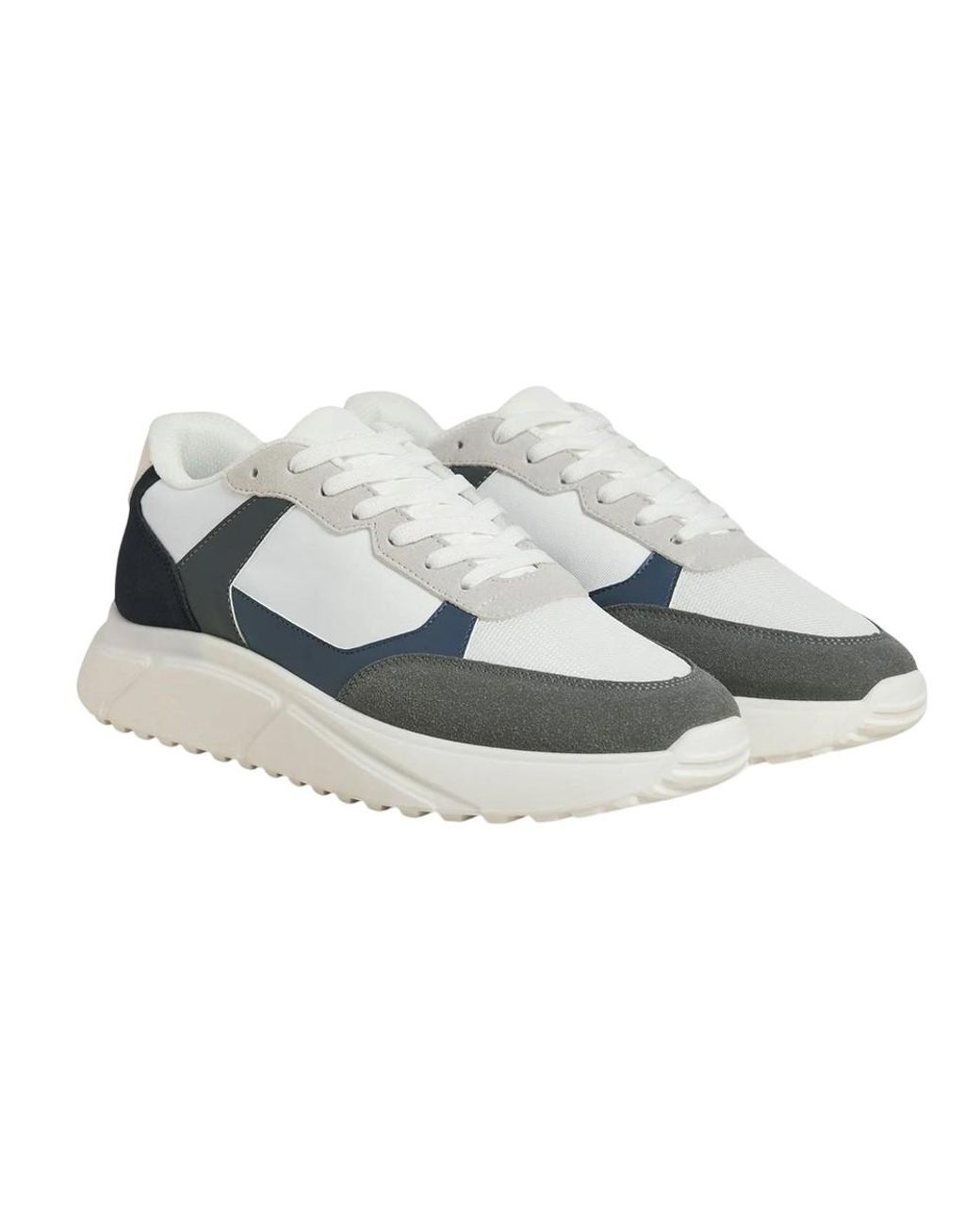 Jack & Jones Metallic And Aspire Runner Trainers /Castle Rock/ Blazer) for men