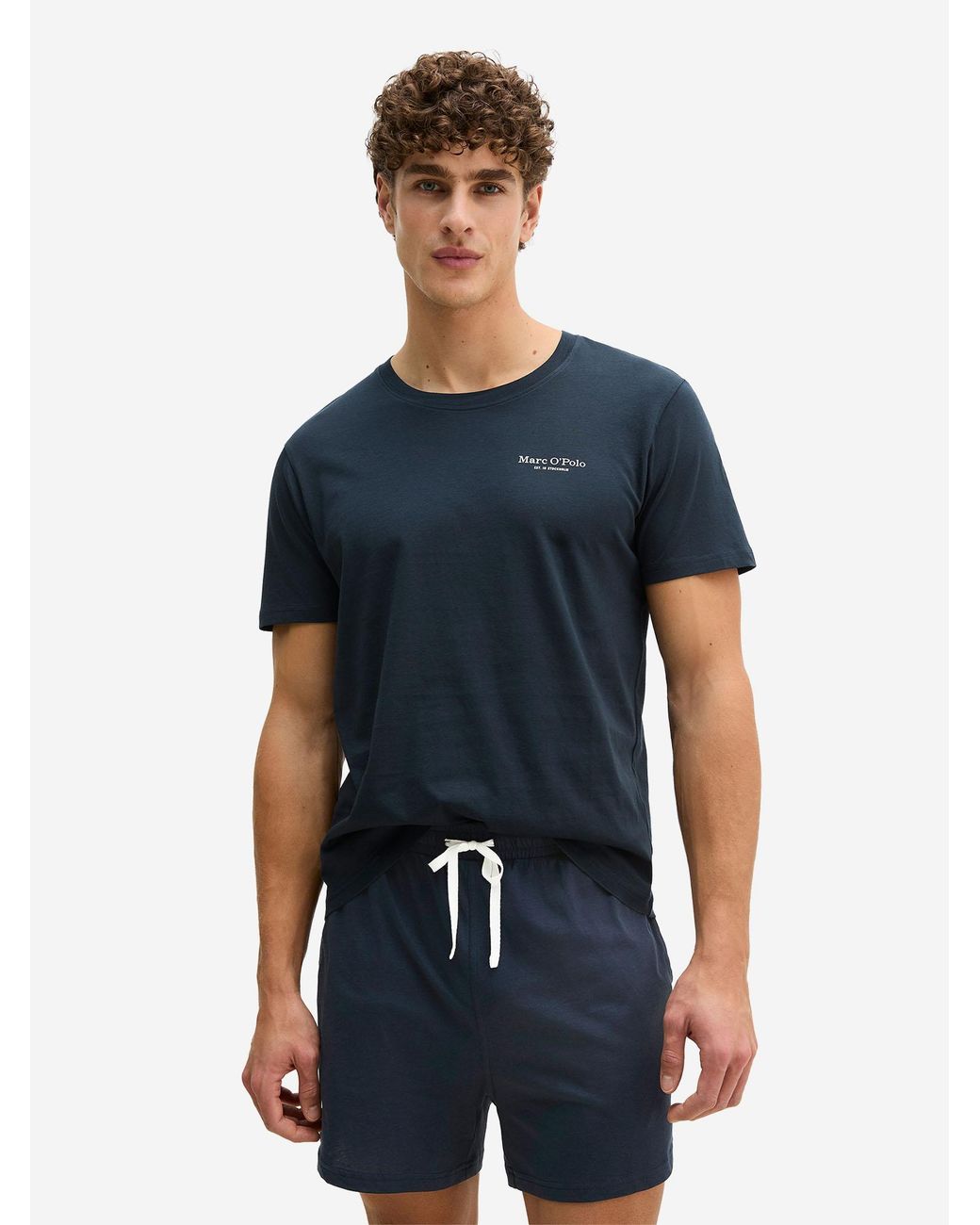 Marc O' Polo Marc O'Polo Mannen T-Shirt Mix N Match in het Blue voor heren