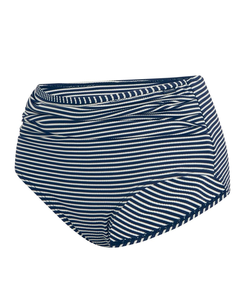 Regatta Loria Stripe Seersucker Bikinibroekje (Marine, Wit) in het Blue