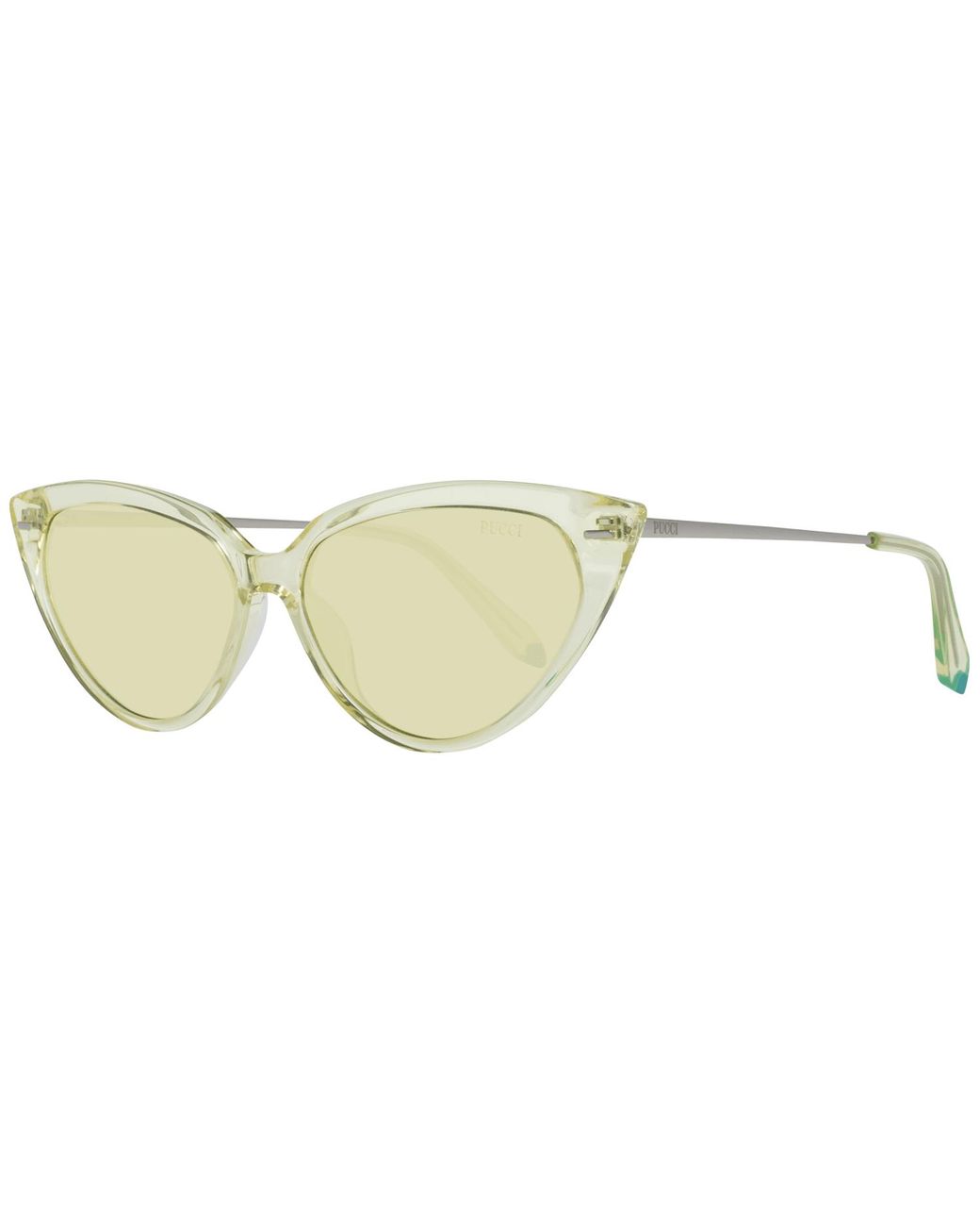 Emilio Pucci White Yellow Sunglasses