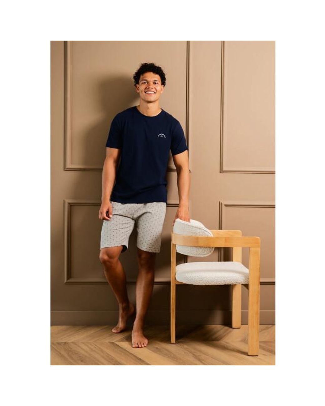 Phil & Co. Berlin Shortama Korte Pyjama Set Donkerblauw in het Blue voor heren
