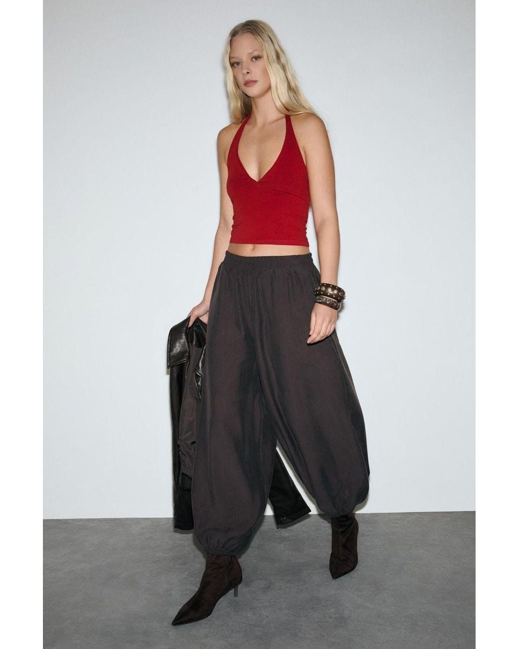 Grimelange White Straight Leg Tailored Pants