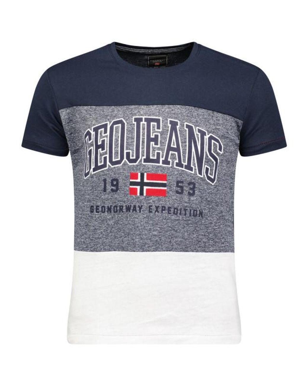 GEOGRAPHICAL NORWAY T-Shirt Jerudico in het Blue voor heren