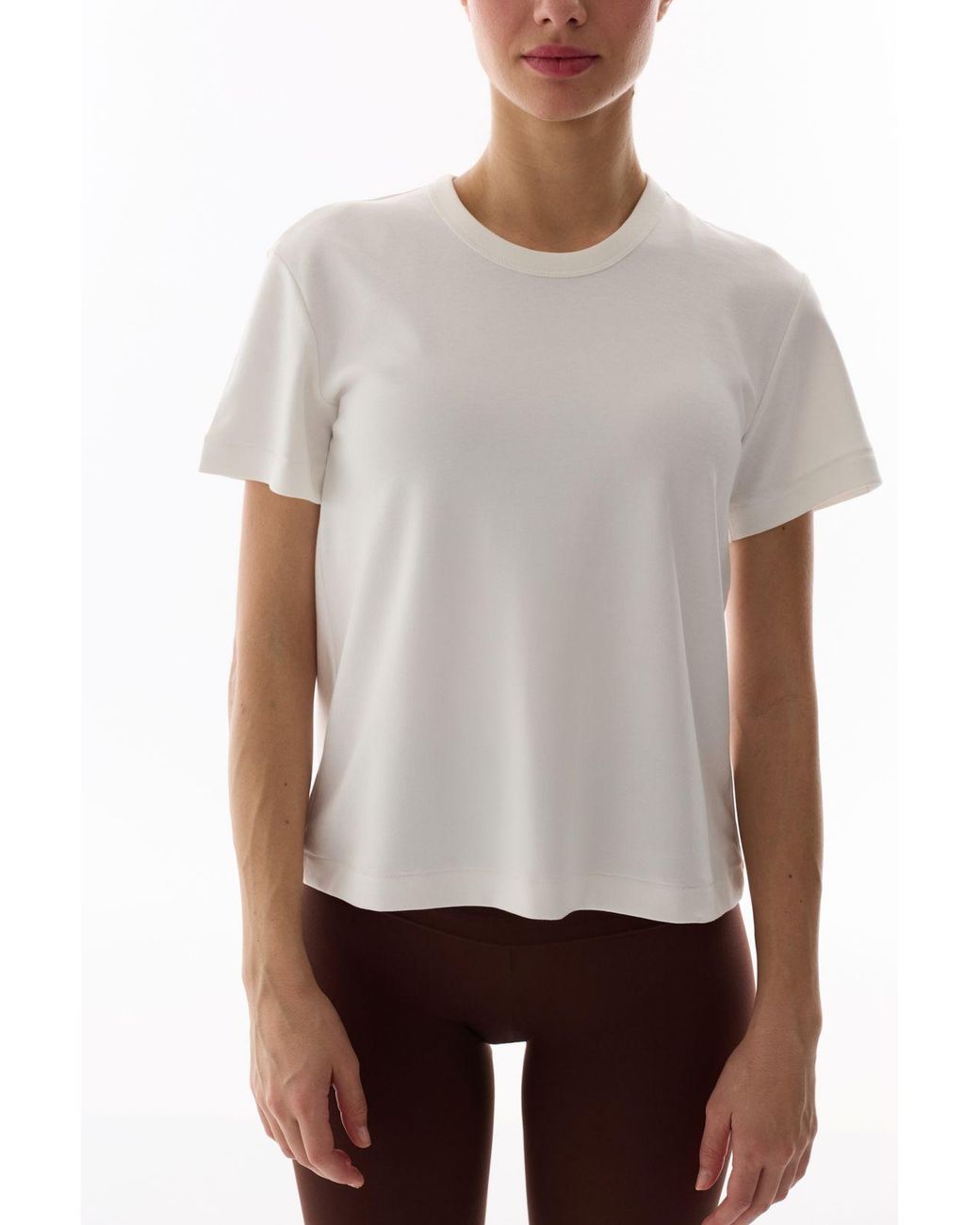 Penti White Oversized Cotton Crew Neck T-Shirt