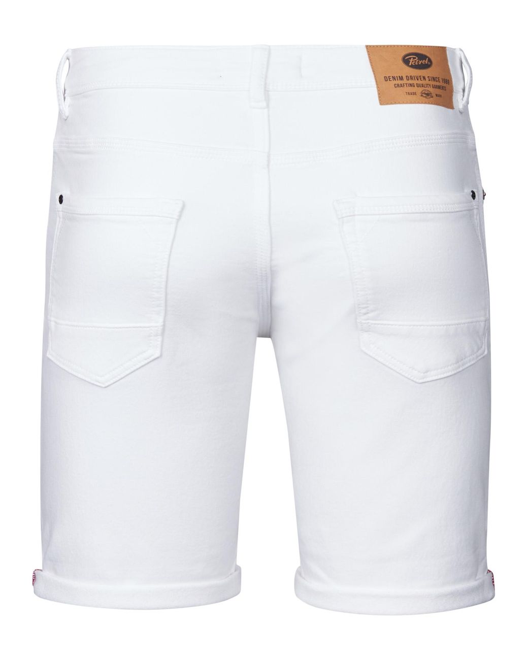 Petrol Industries Jackson Gekleurde Denim Short Coconut in het White voor heren