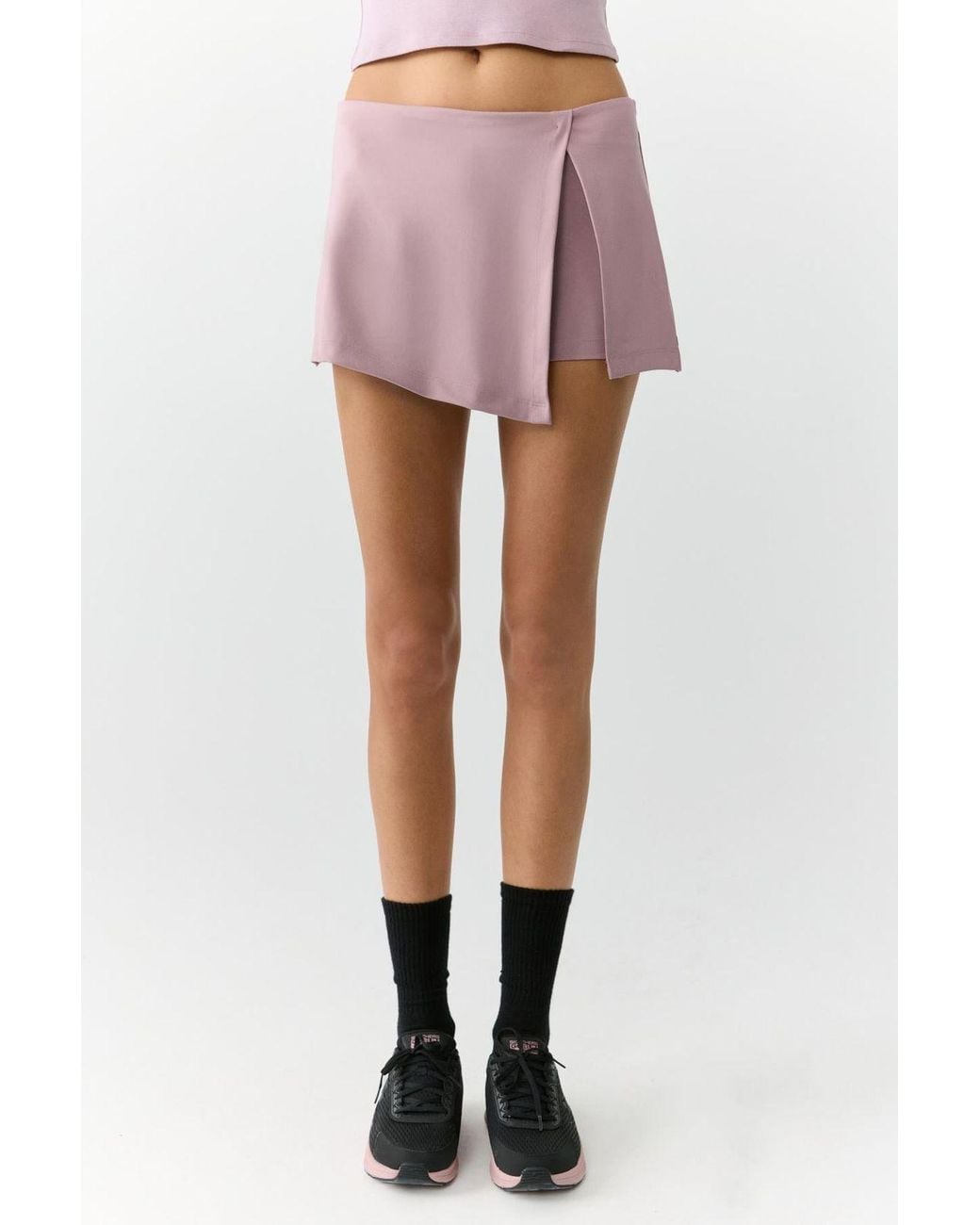 Grimelange Purple Regular Fit Pull-On Skorts