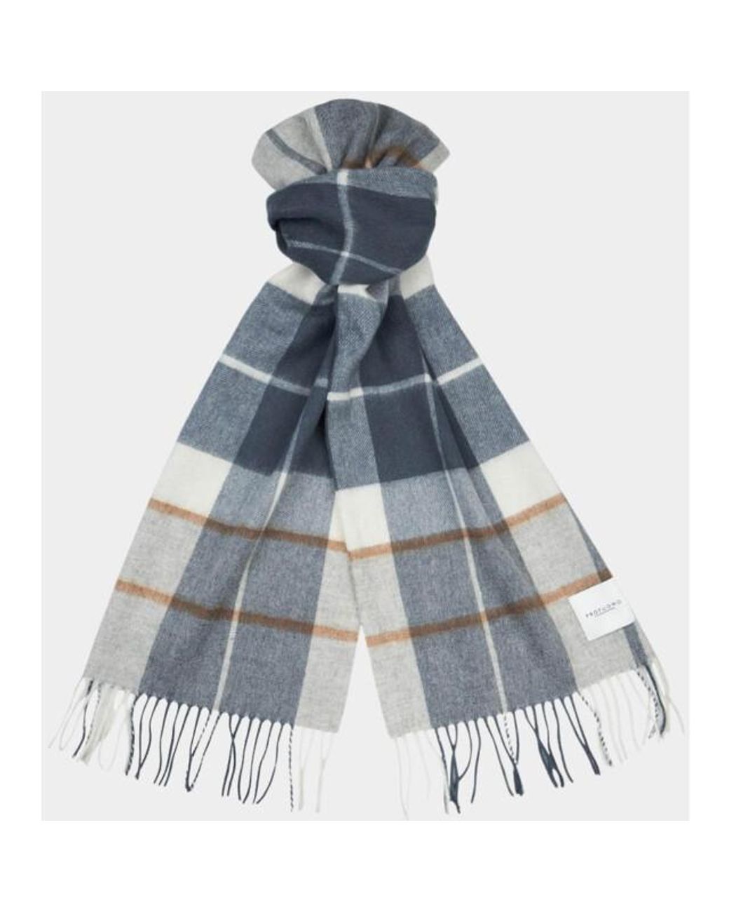 Profuomo Shawl Ppus30005A/G in het Blue voor heren