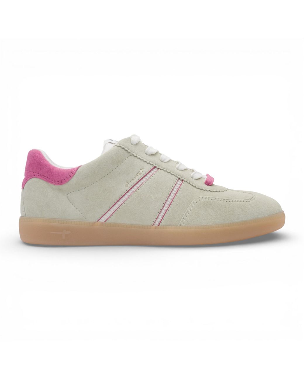Tamaris Gray Leather Trainers Sneaker Shoes Textile