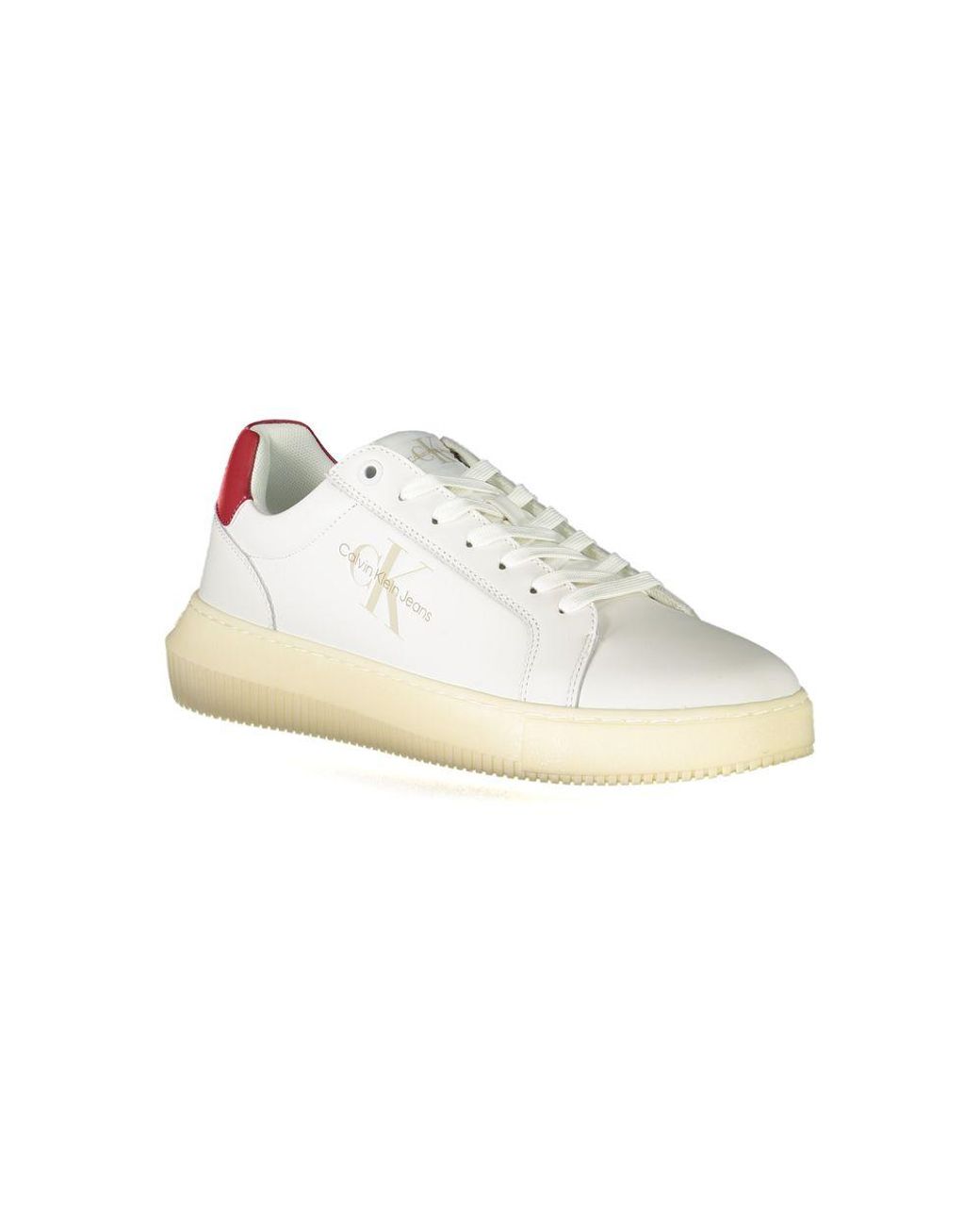 Calvin Klein Moderne Weiße Sneakers Modell Yw0Yw00022 in Multicolor für Herren