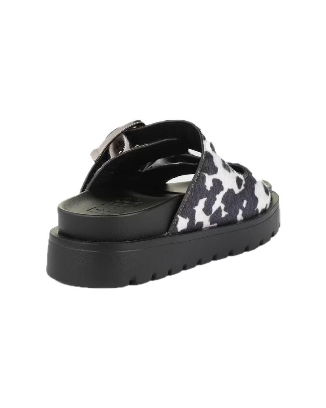 Buffalo Black Raya Ari Cow Sandals