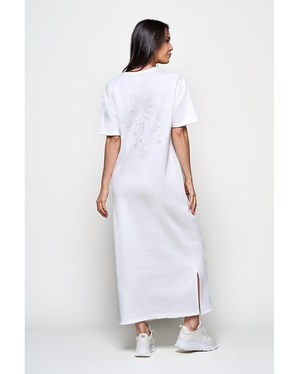 Mart Visser Caroline Tensen Ella Sweat Jurk Off in het White