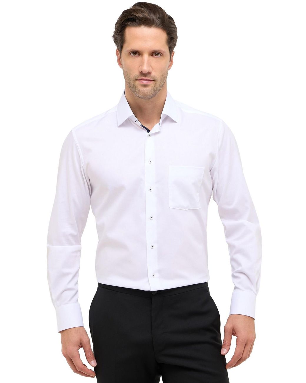 Eterna Overhemd Modern Fit in het White voor heren