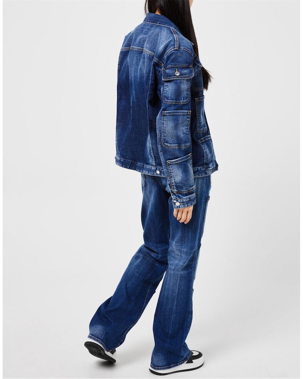 DSquared² Tactische Spijkerjas in het Blue