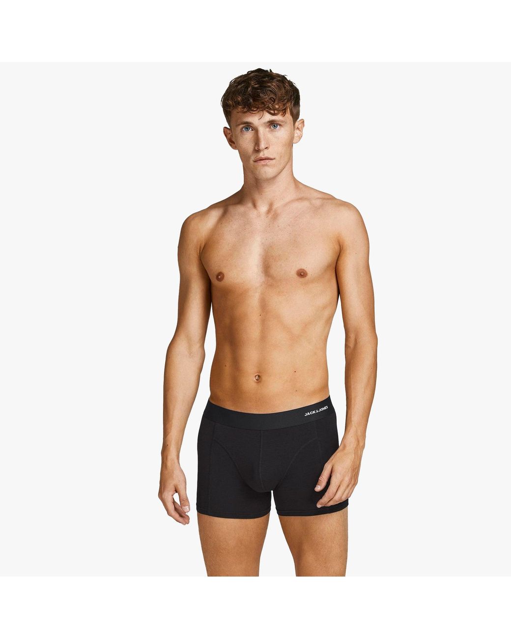 Jack & Jones Basic Bamboe Mannen 3-Pack Boxershort in het Blue voor heren