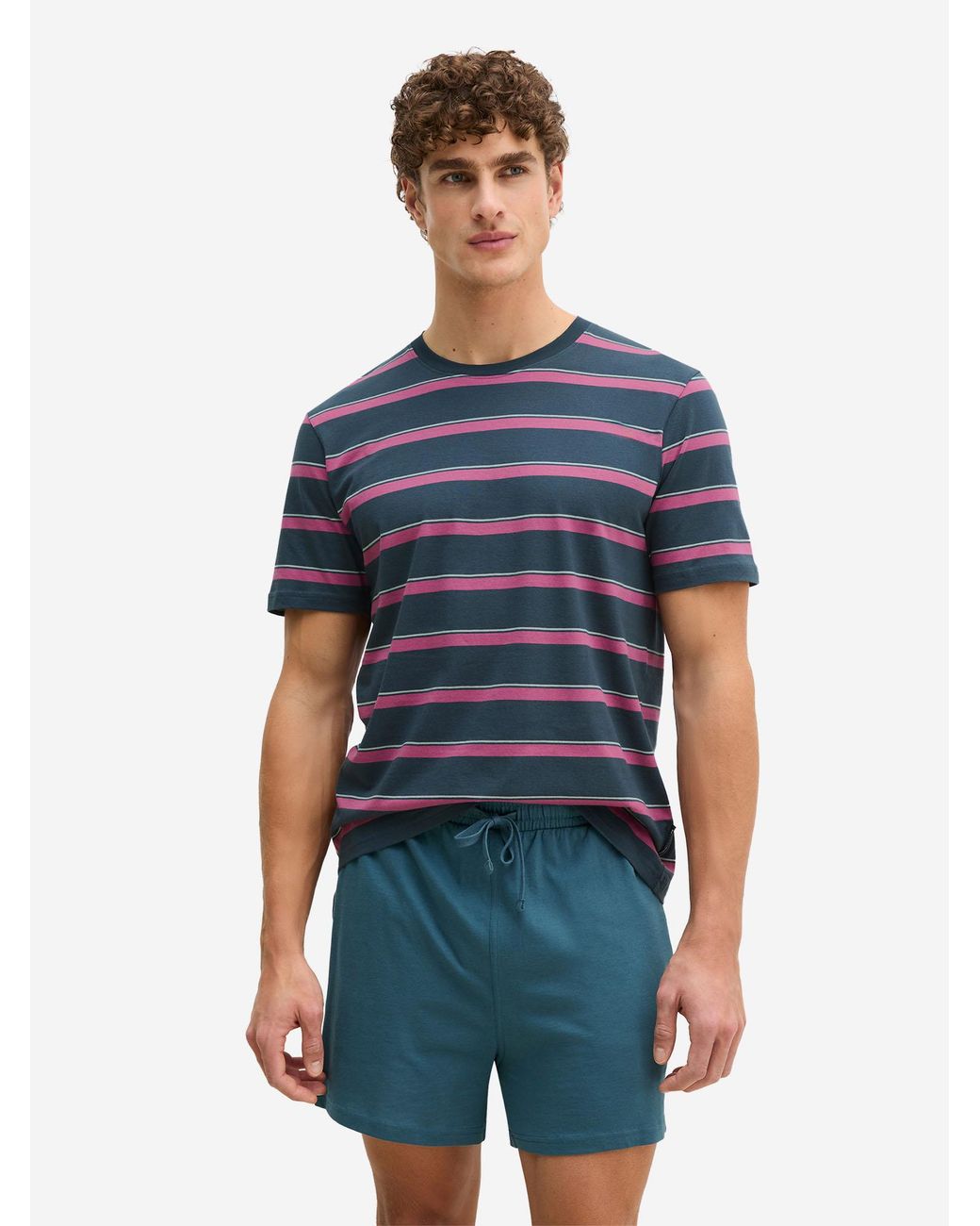 Marc O' Polo Marc O'Polo Mannen T-Shirt Mix N Match in het Blue voor heren