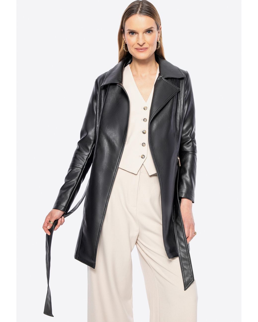 Wittchen Kunstleren Jas Kunstleer in het Black