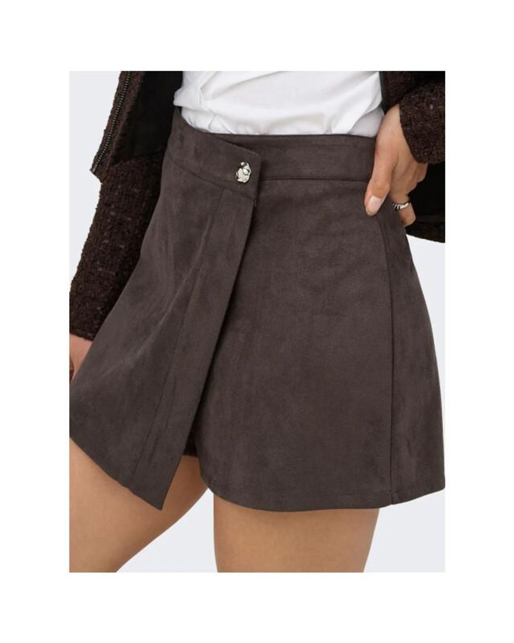 ONLY Onlrinea Skort Cc Swt Bracken in het Black