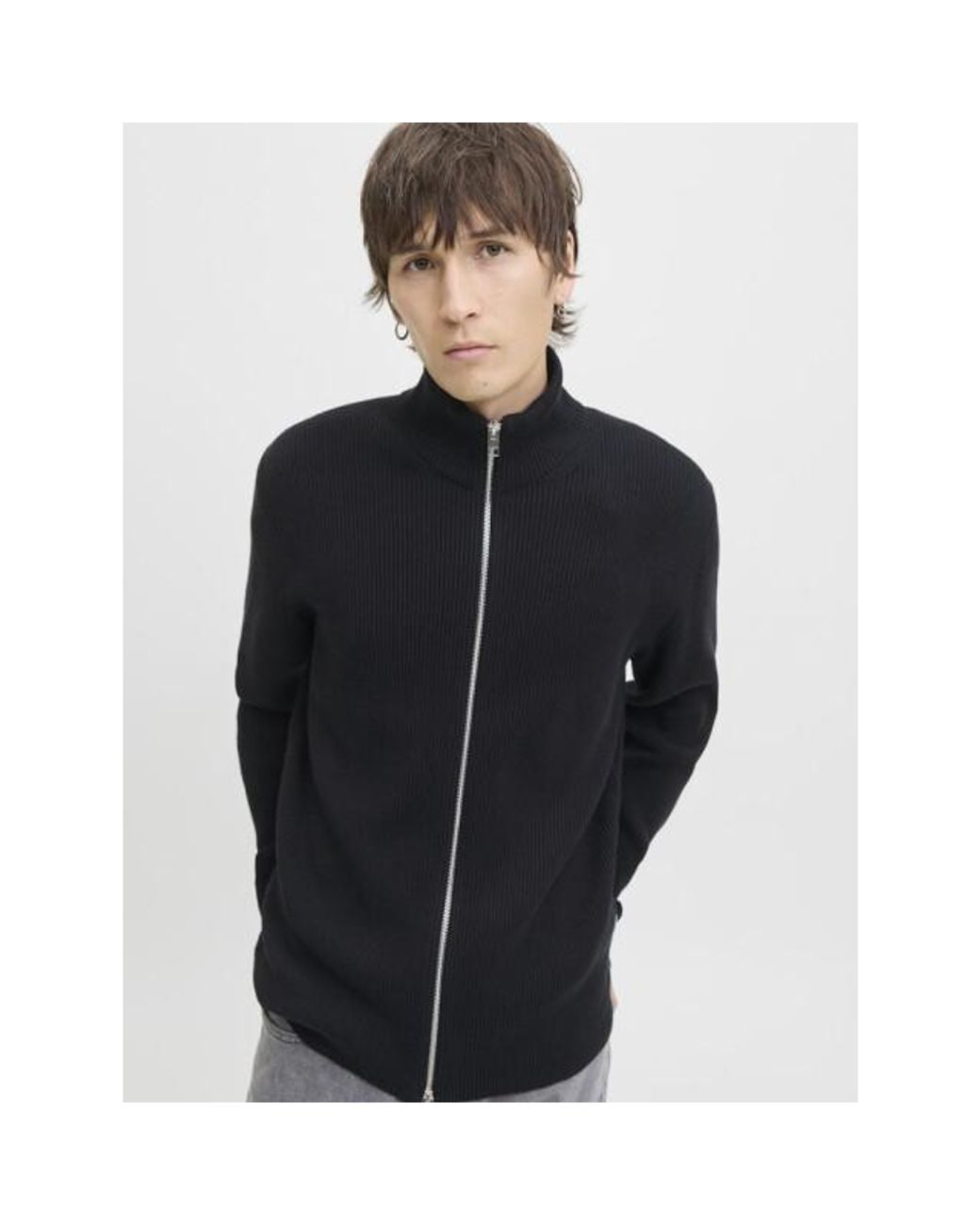 Jack & Jones Jjeperfect Knit Zip Cardigan Sn in het Blue voor heren